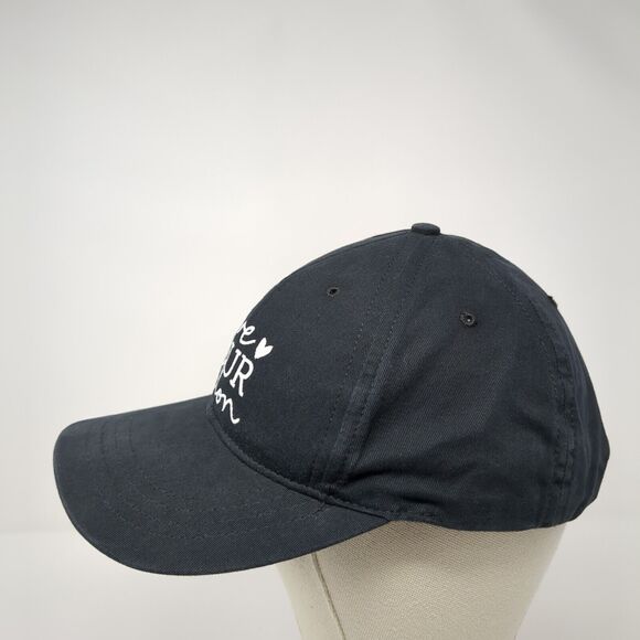 Love Your Melon Slideback Hat Black One Size Adjustable Embroidered 6 Panel - Picture 3 of 8